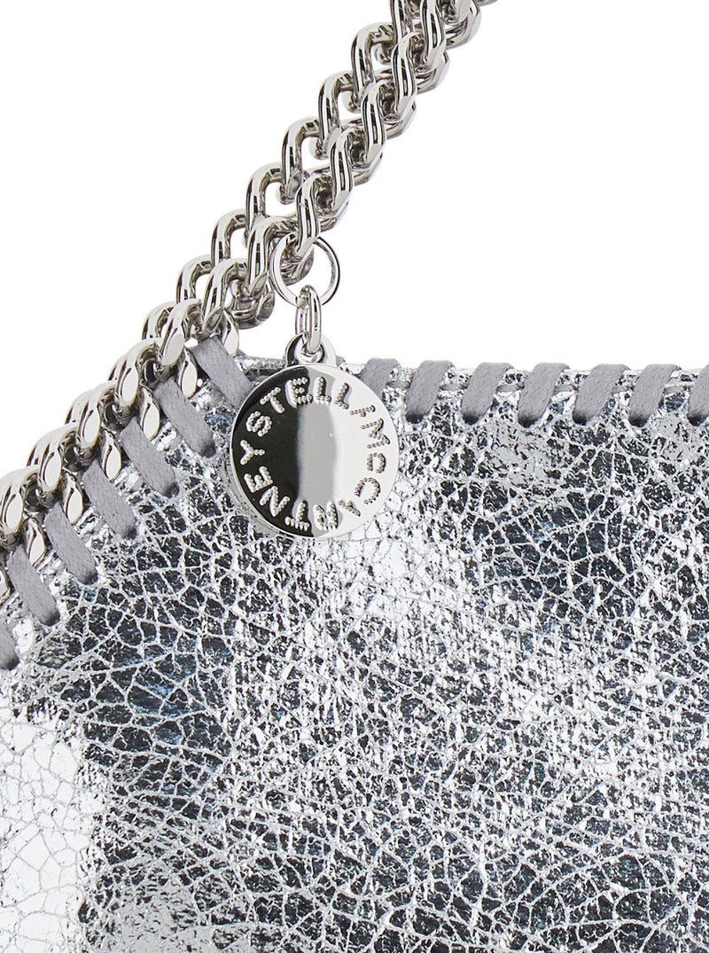 Stella Mccartney Falabella Crossbody Bag — Silver Polyester