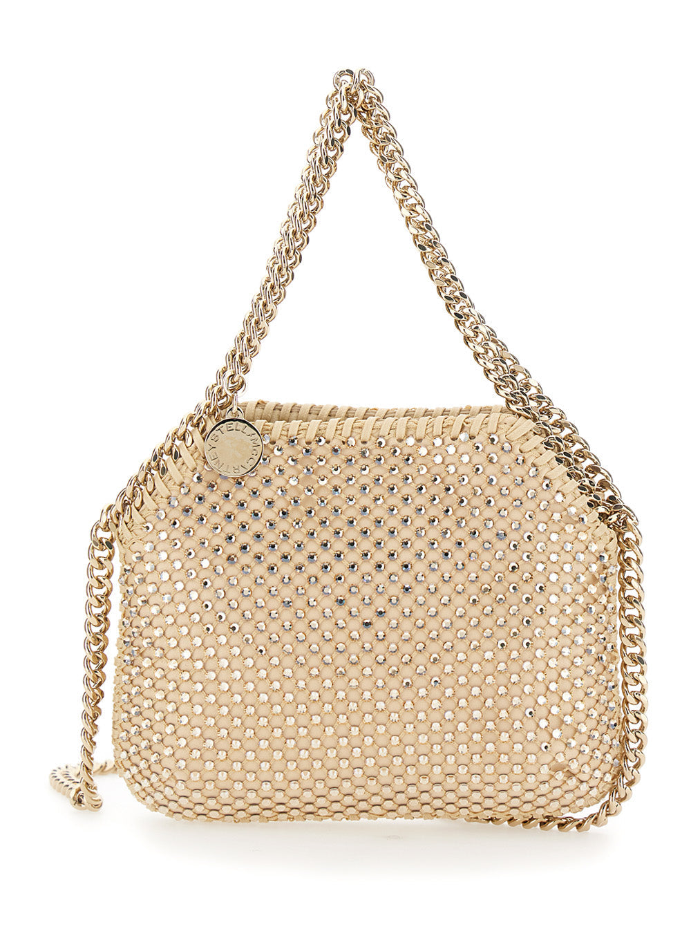 Stella Mccartney Falabella Mini Shoulder Bag — Pink Polyamide