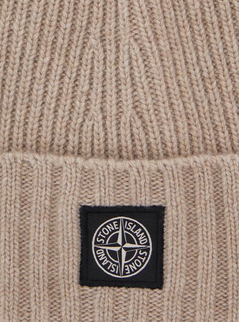 Stone Island L2s16n100003s00m3 Tech Fabric Beanie — Beige Beanies