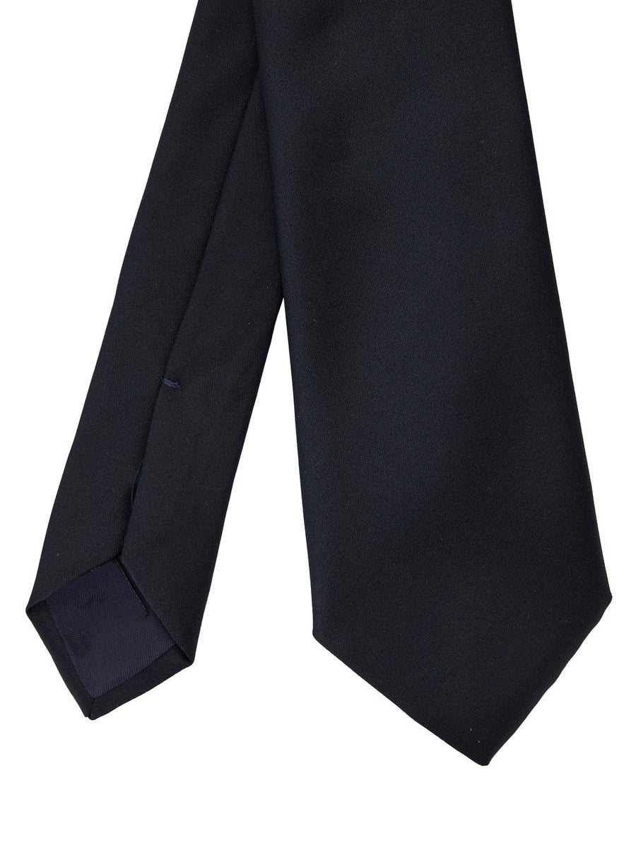 Tagliatore Technical Fabric Necktie — Blue Polyester Neckties