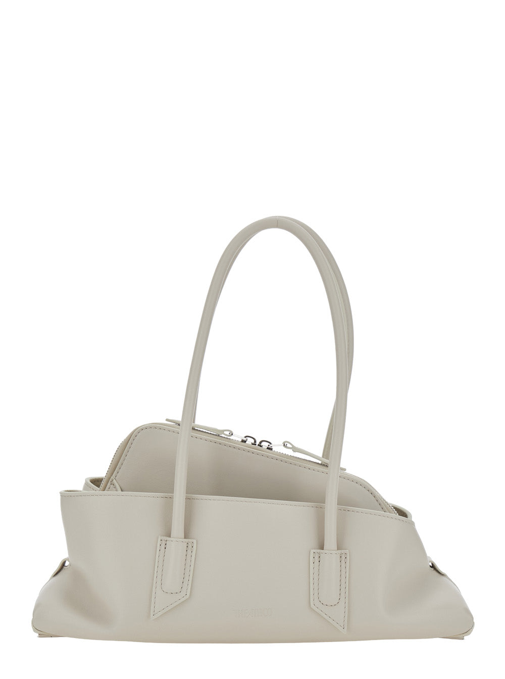 The Attico Shoulder Bag — White Leather