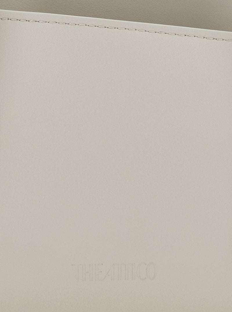 The Attico Shoulder Bag — White Leather