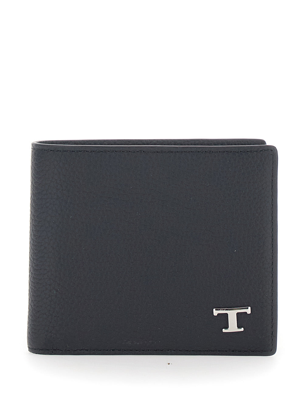 Tods Bifold Calf Leather Wallet — Black