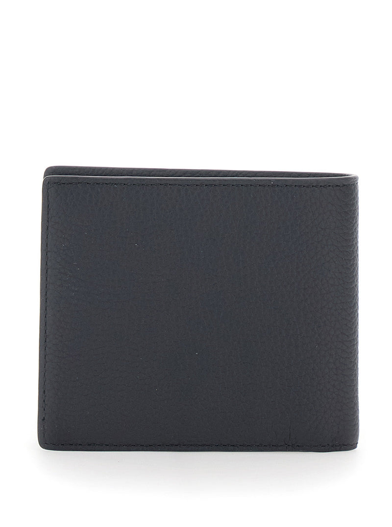 Tods Bifold Calf Leather Wallet — Black