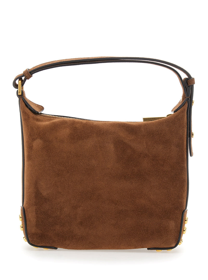 Tods Gommino Shoulder Bag — Brown Calf Leather