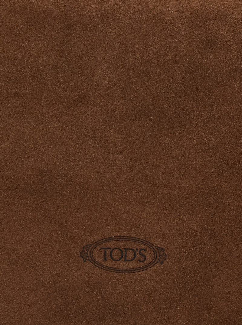 Tods Gommino Shoulder Bag — Brown Calf Leather