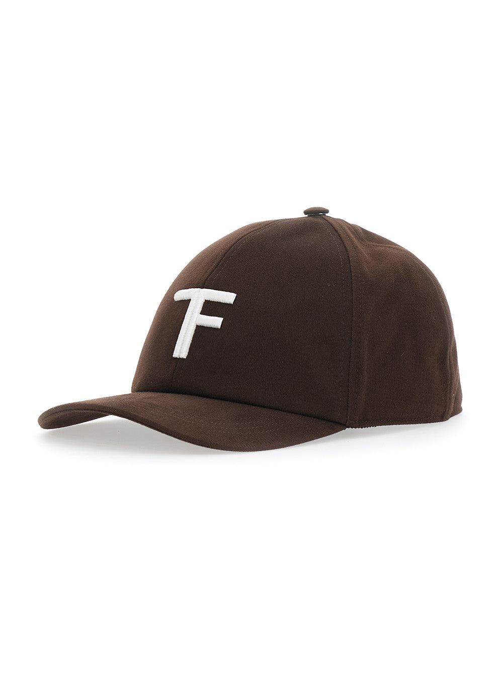 Tom Ford Mh005 Logo-Embroidered Cotton Baseball Cap — Brown Caps