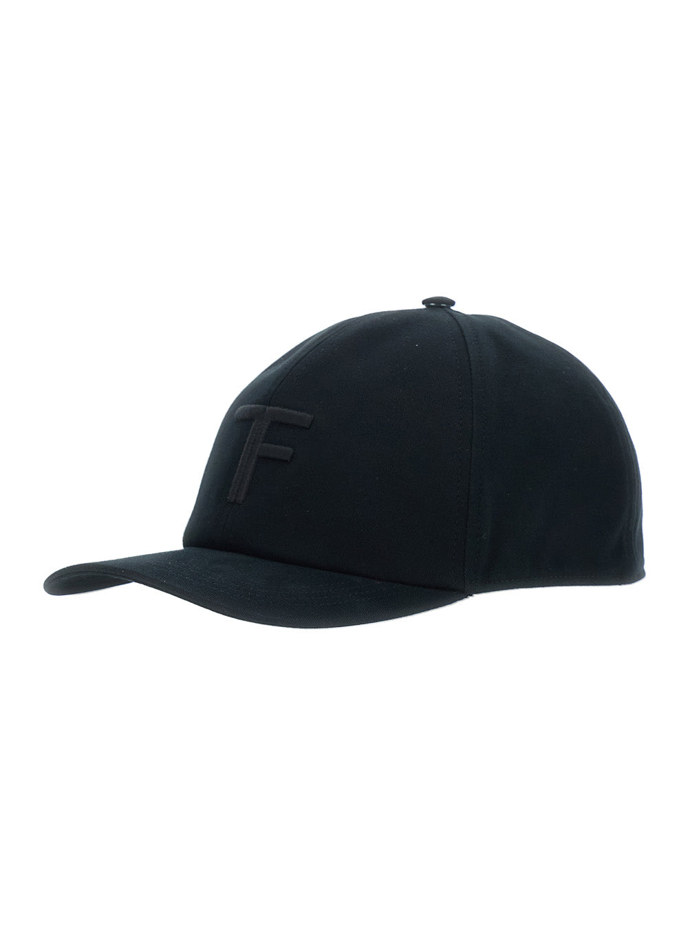 Tom Ford Mh005 Cotton Baseball Cap — Black Caps