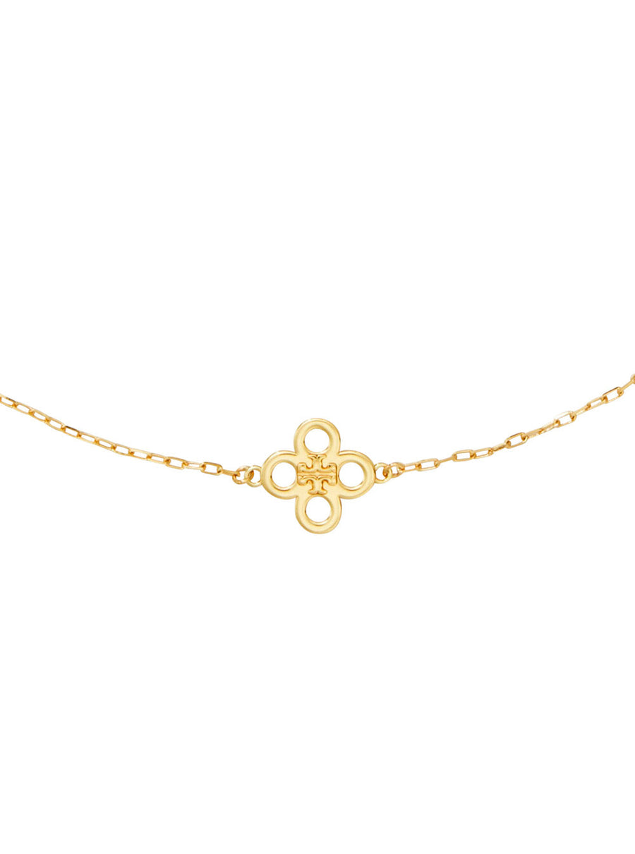 Tory Burch Forget Me Necklace — Gold Brass Necklaces