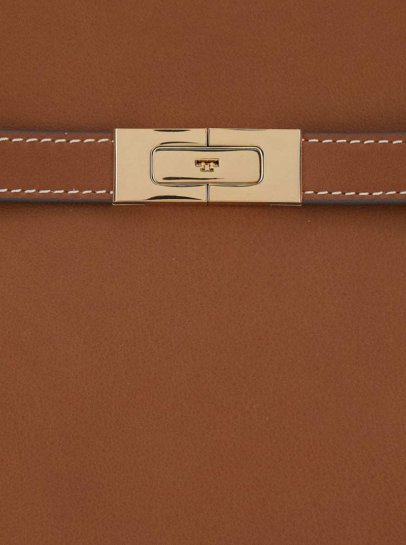 Tory Burch Top Handle Bag — Brown Cow Leather