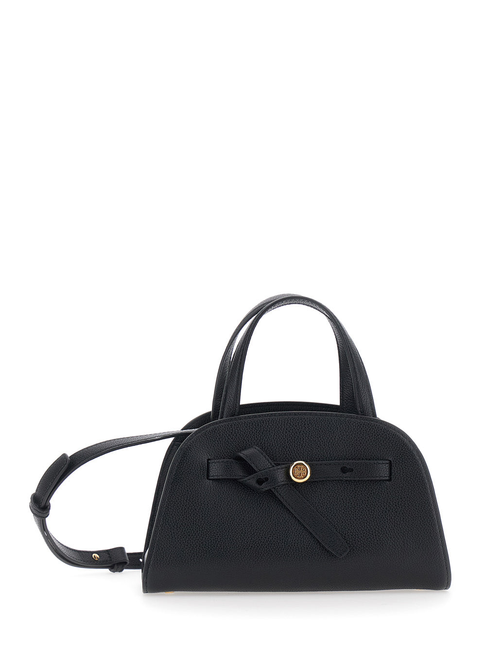 Tory Burch Romy Shoulder Bag — Black Cow Leather