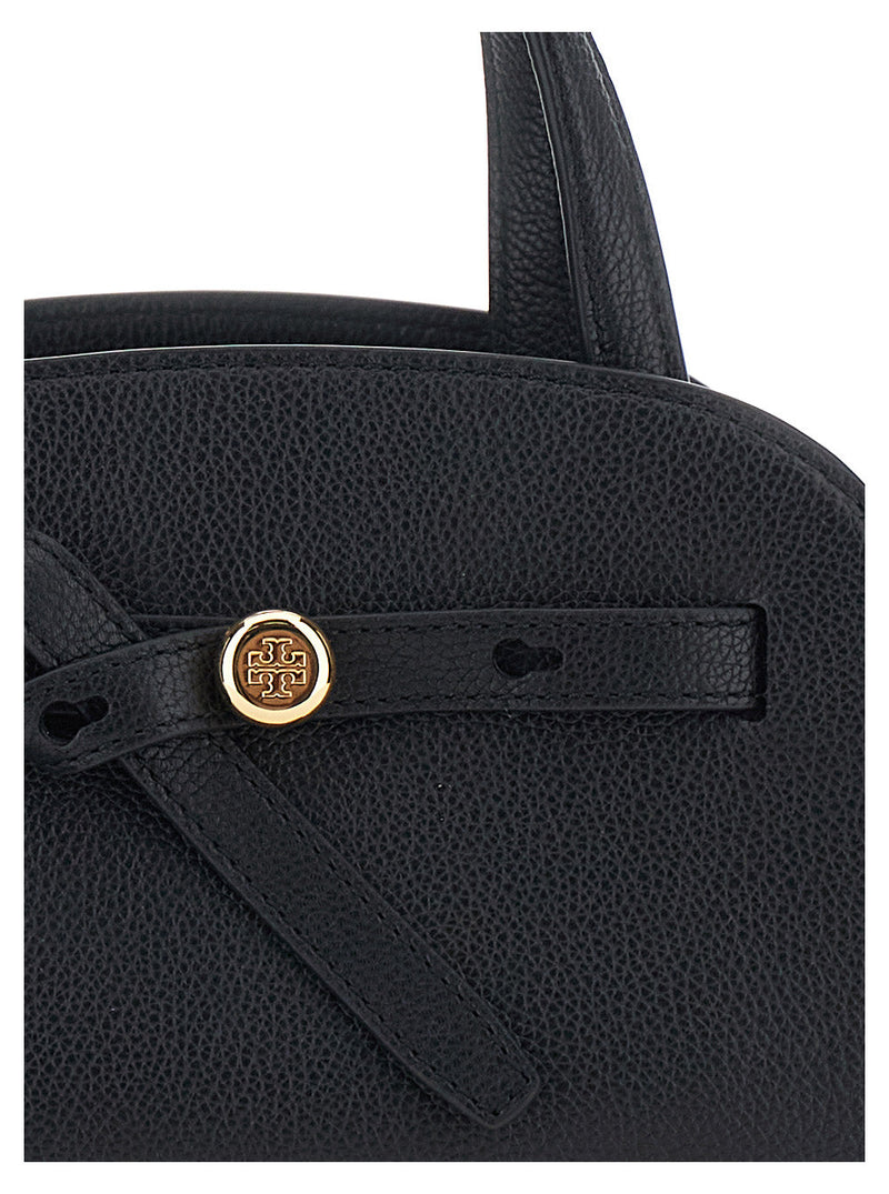Tory Burch Romy Shoulder Bag — Black Cow Leather