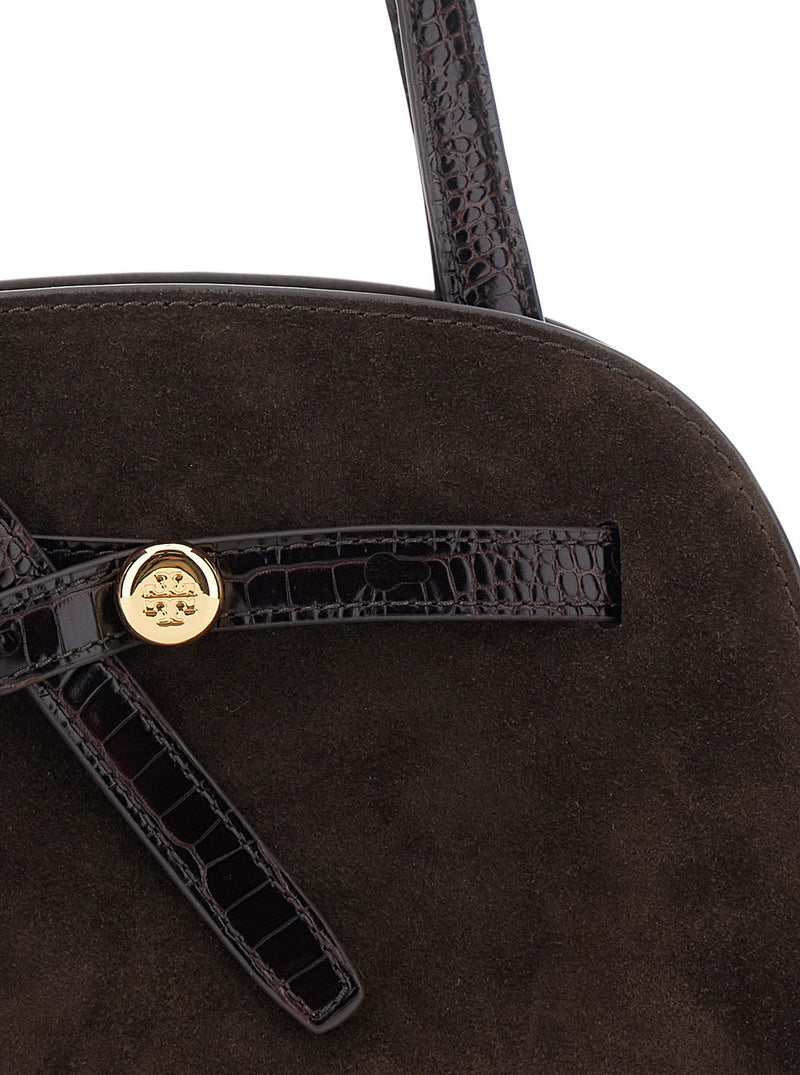 Tory Burch Romy Tote Bag — Brown Calf Leather