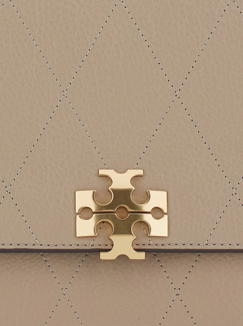 Tory Burch Shoulder Bag — Beige Cowhide Leather