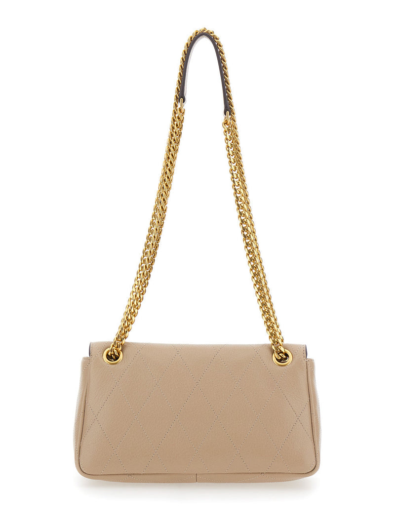 Tory Burch Charlie Crossbody Bag — Gray Cow Leather