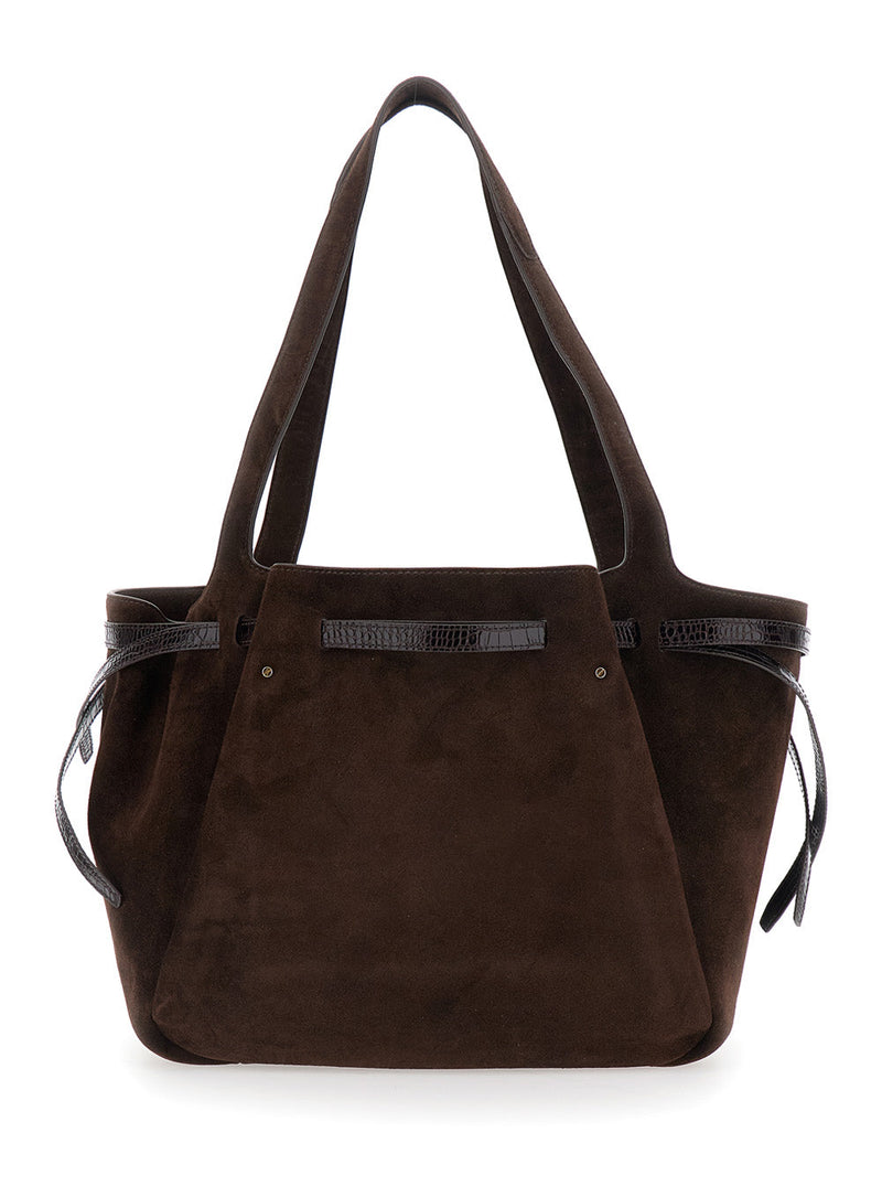 Tory Burch Shoulder Bag — Brown Calf Leather