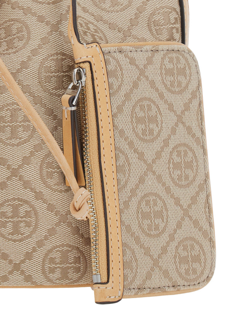 Tory Burch Bucket Bag — Beige Cotton Polyester