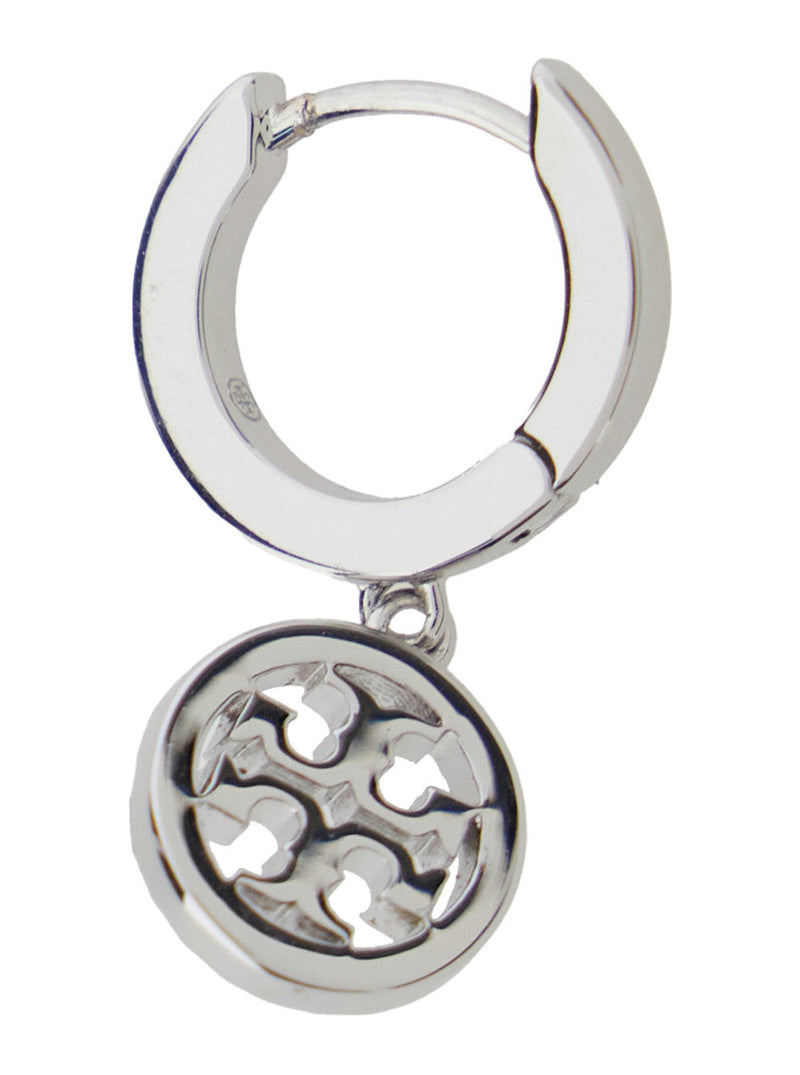 Tory Burch Icon Earrings — Silver Brass