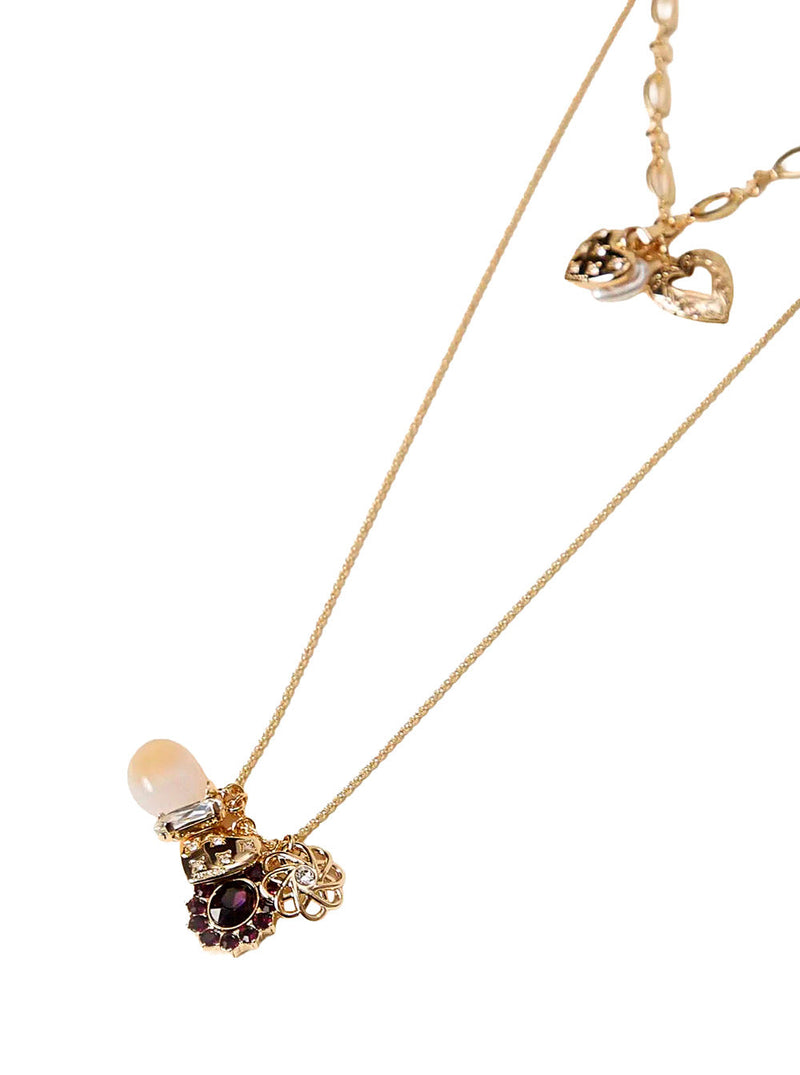 Twinset Brass Layered Chain Necklace — Gold Necklaces