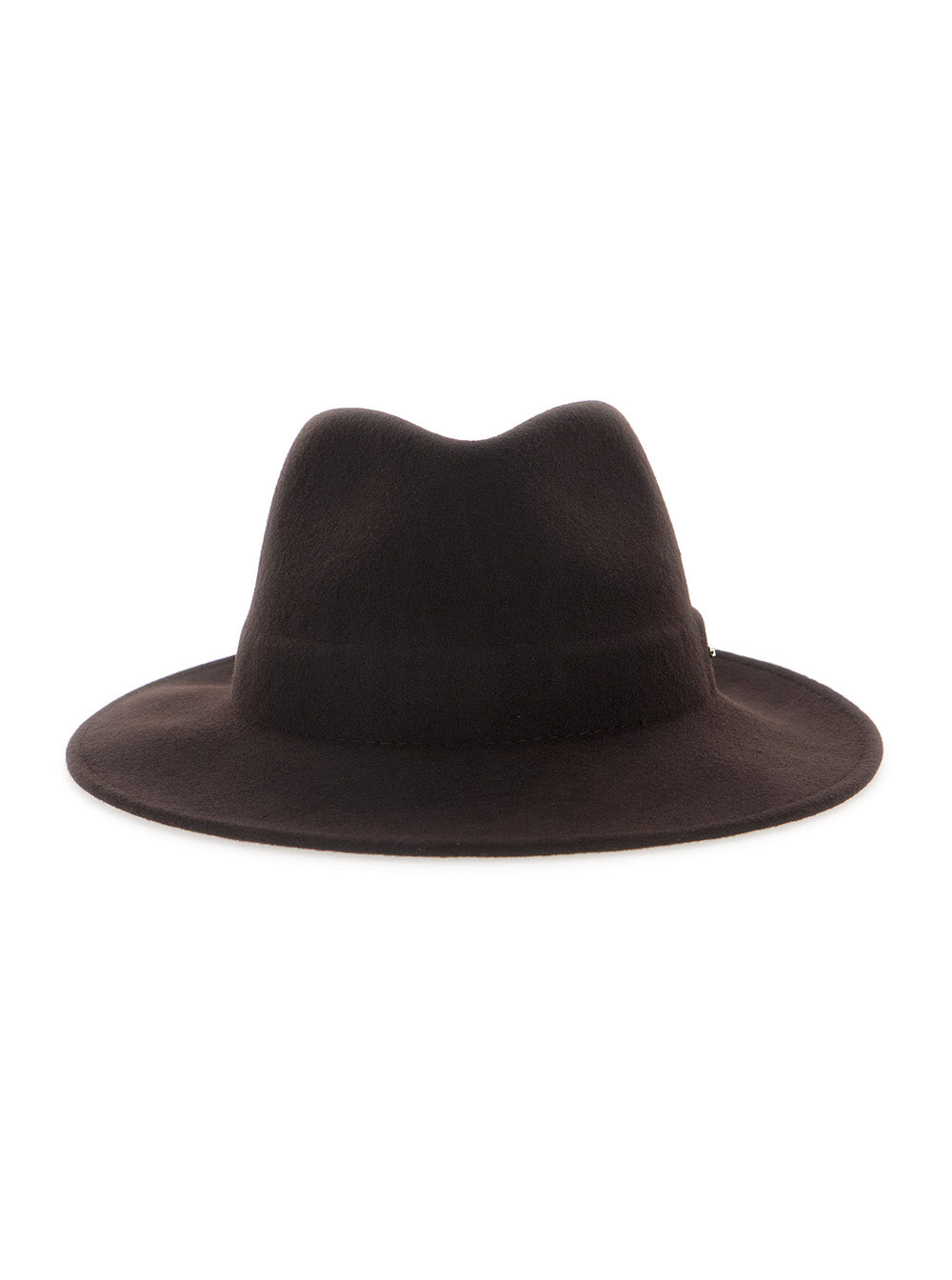 Twinset 262ta4450 Wool With Visor And Pompon Winter Hat — Brown