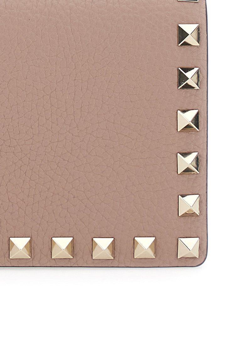 Valentino Garavani Rockstud-Embellished Leather Mini Bag — Pink Calf