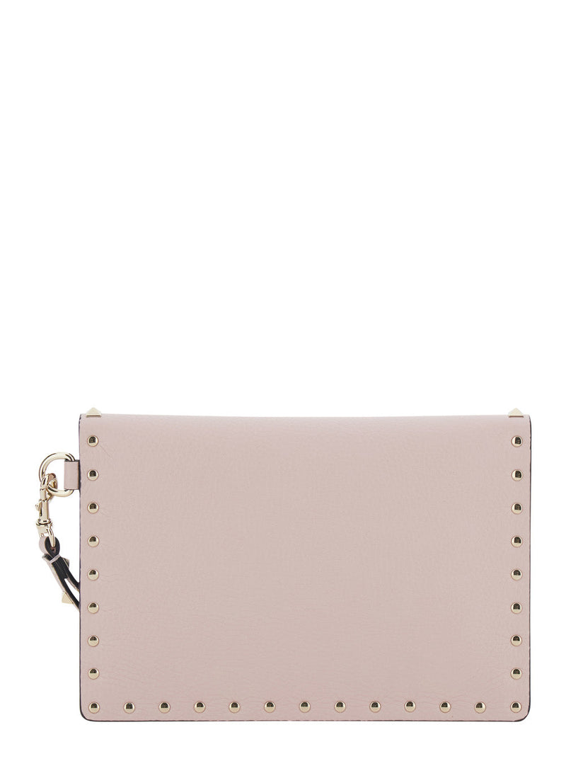 Valentino Garavani Clutch — Pink Calf Leather