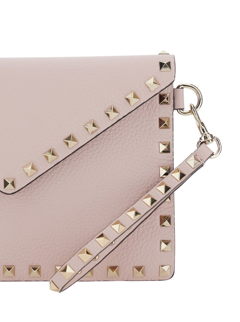 Valentino Garavani Clutch — Pink Calf Leather