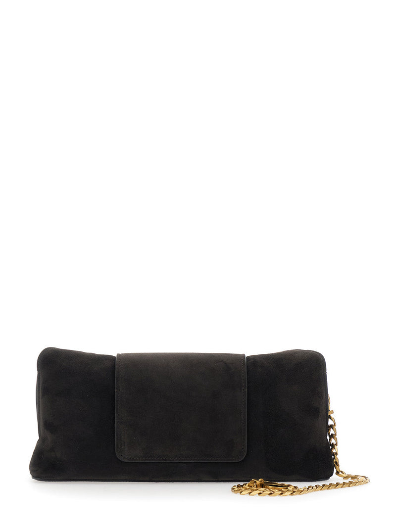 Versace Medusa Shoulder Bag — Brown Lamb