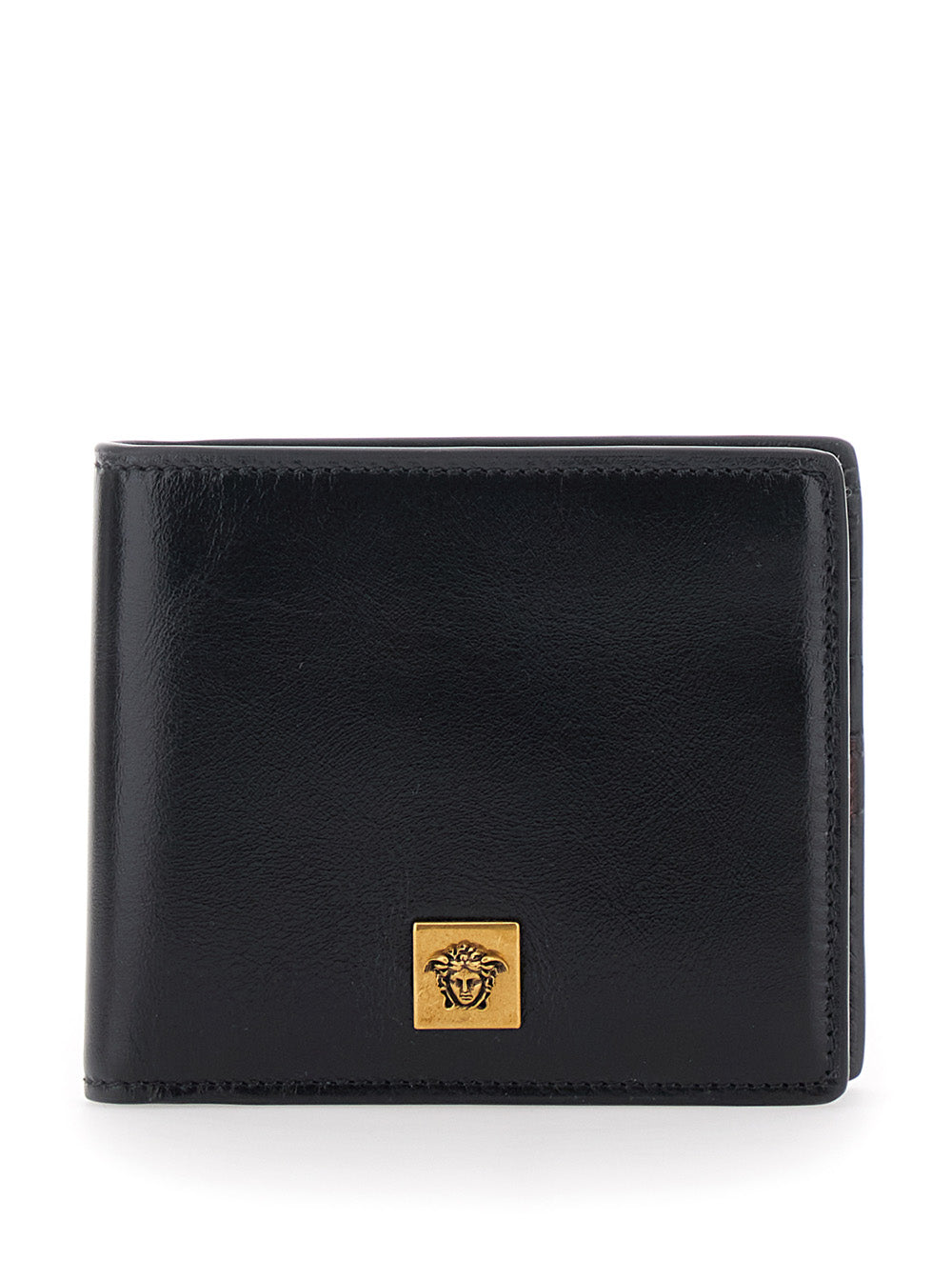 Versace Bi-Fold Wallet — Black Polyester