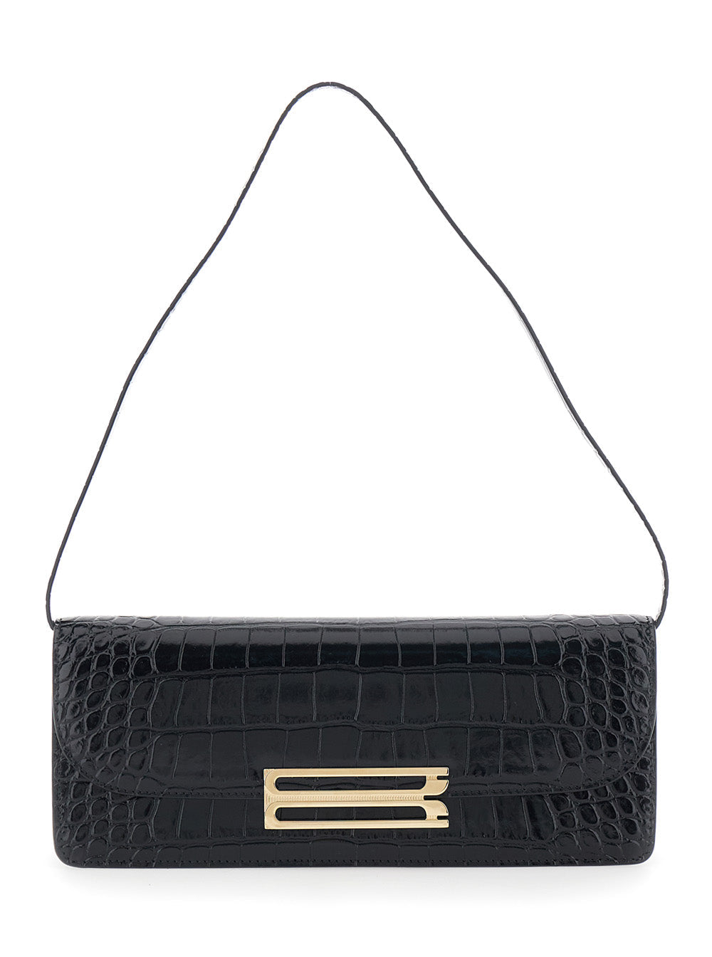 Victoria Beckham Clutch — Black Calf Leather
