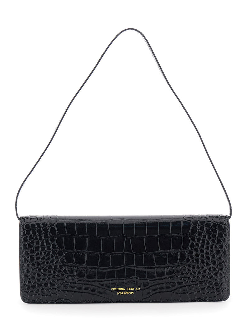 Victoria Beckham Clutch — Black Calf Leather