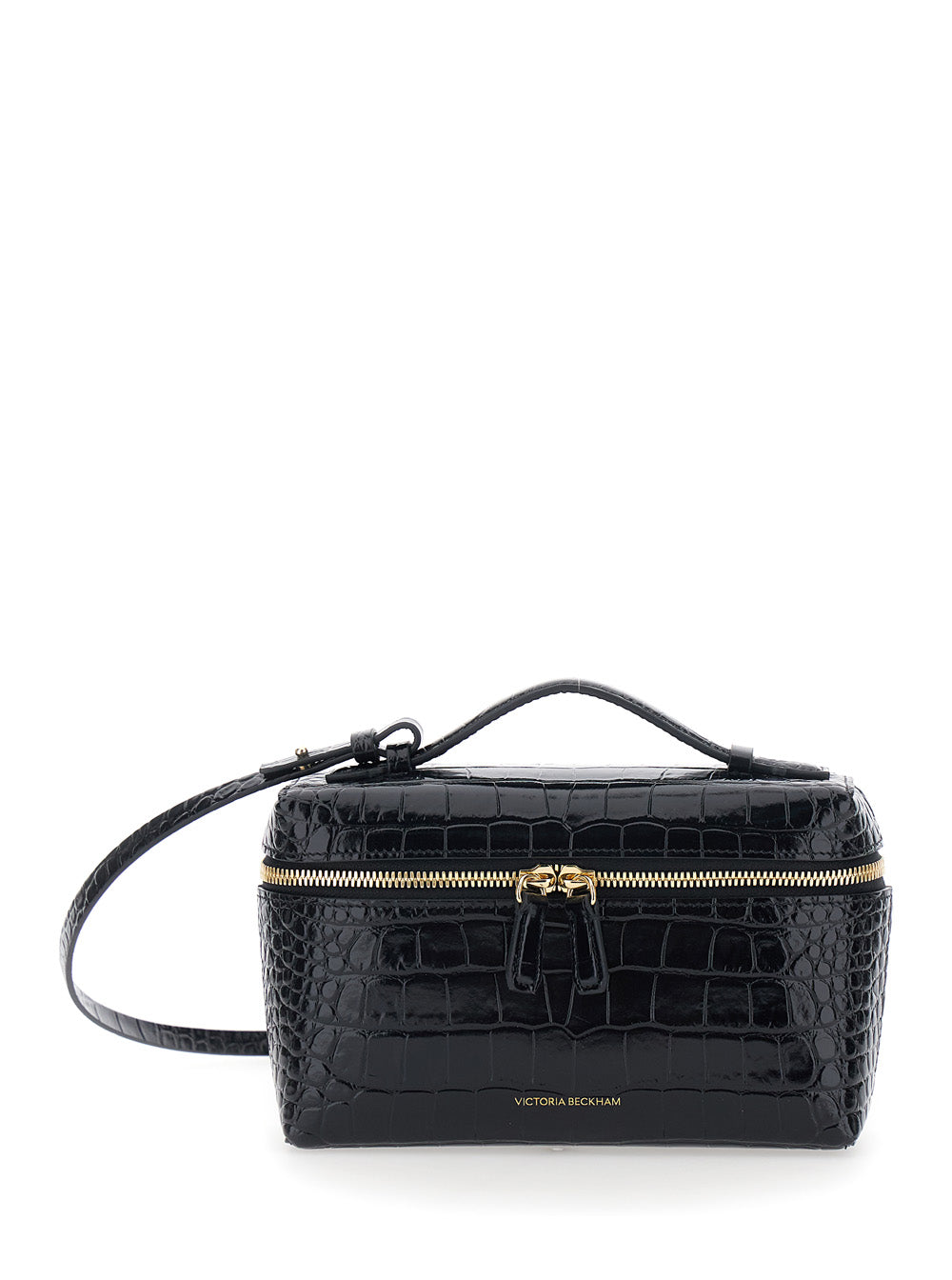 Victoria Beckham Crossbody Bag — Black Calf Leather