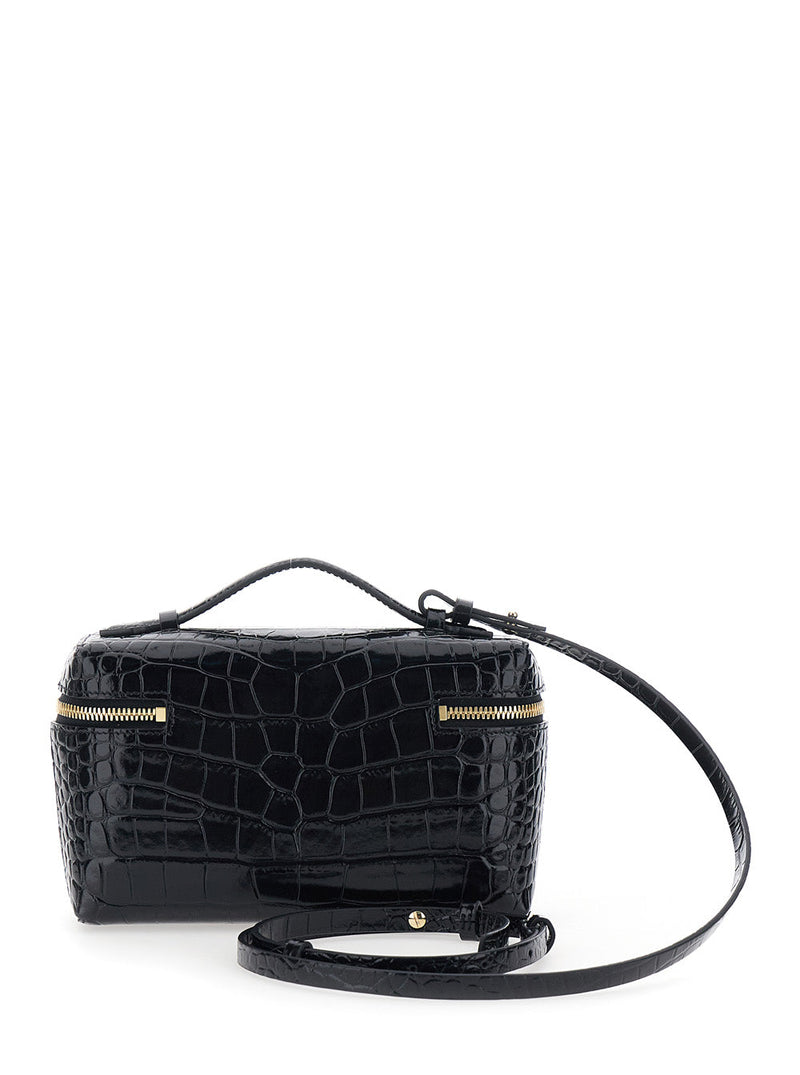 Victoria Beckham Crossbody Bag — Black Calf Leather