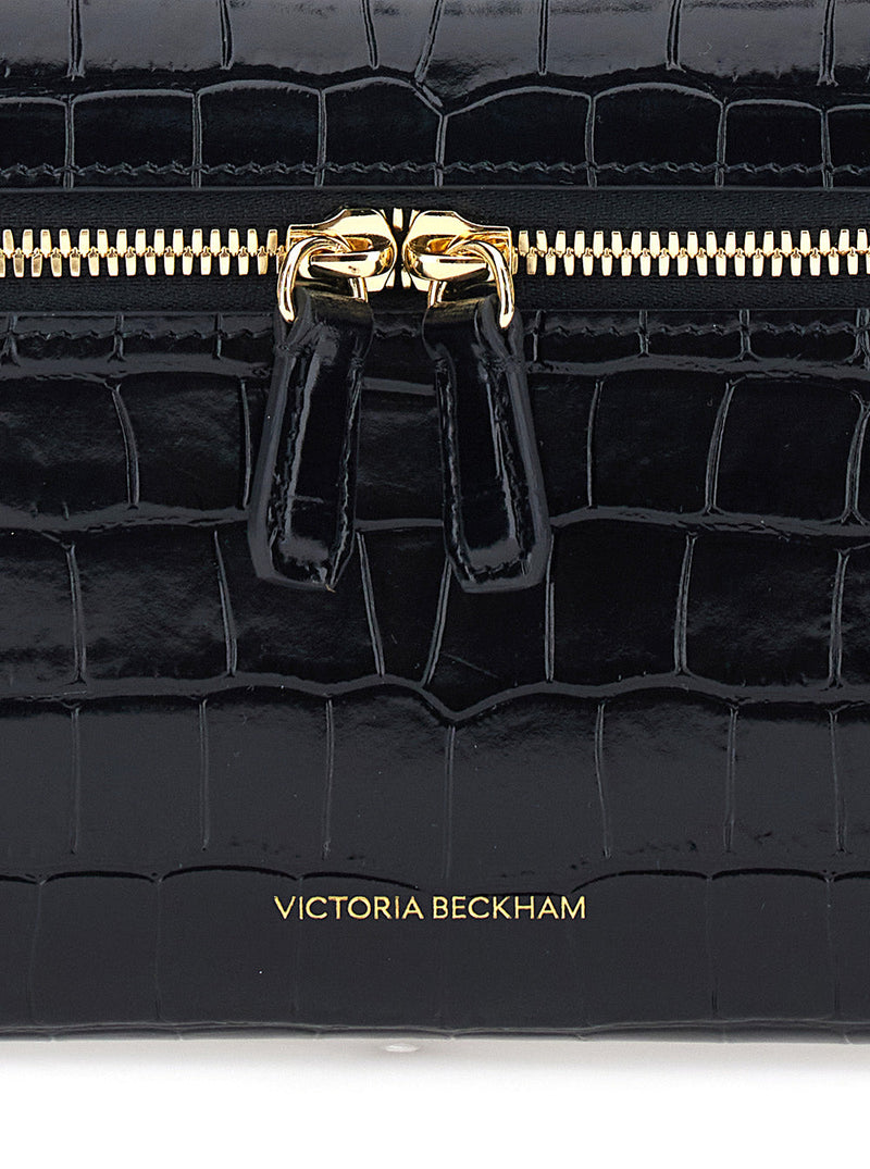 Victoria Beckham Crossbody Bag — Black Calf Leather