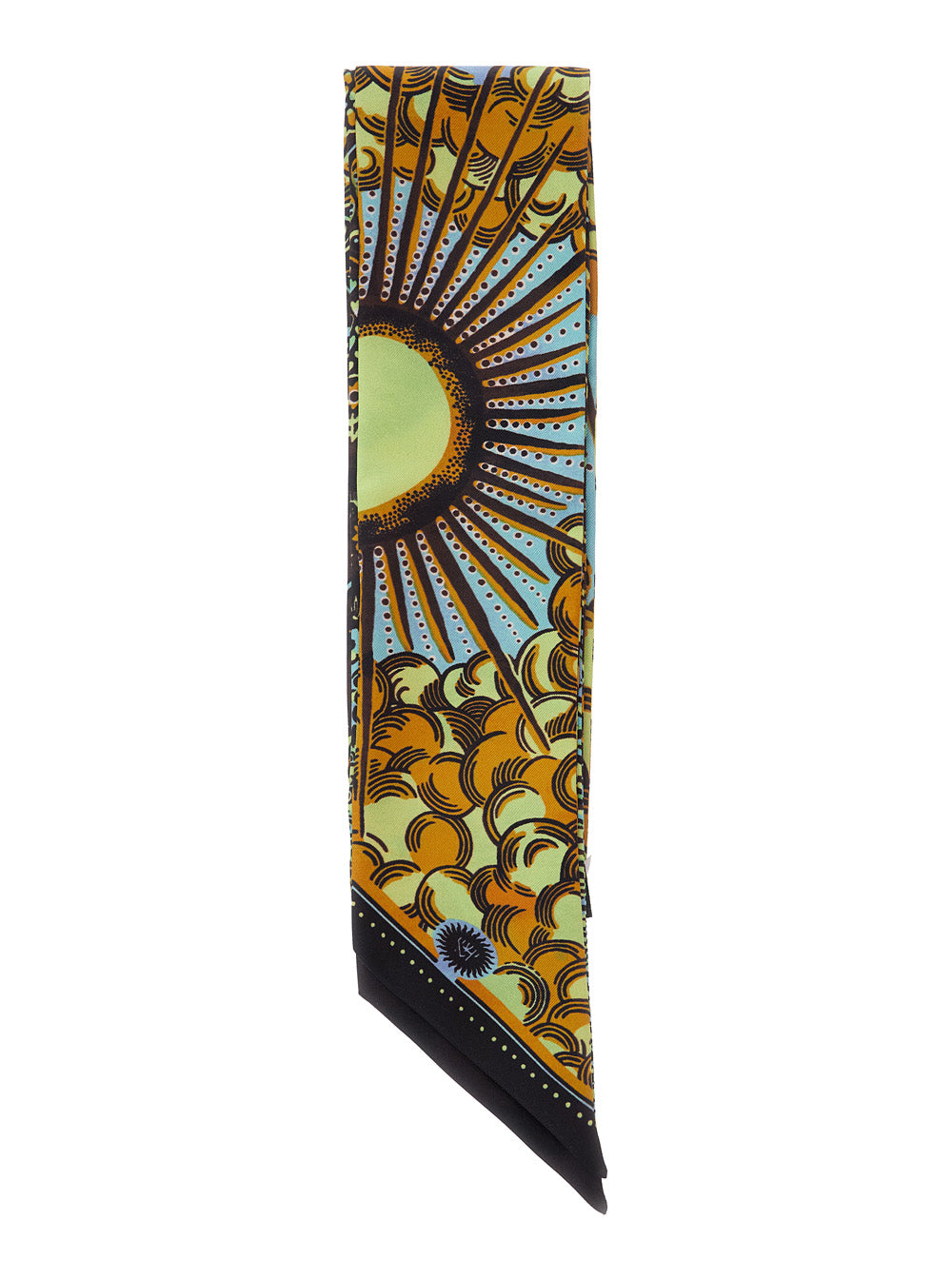 Vlisco Dialogues Eternal Sun Silk Scarf — Multicolor Scarfs