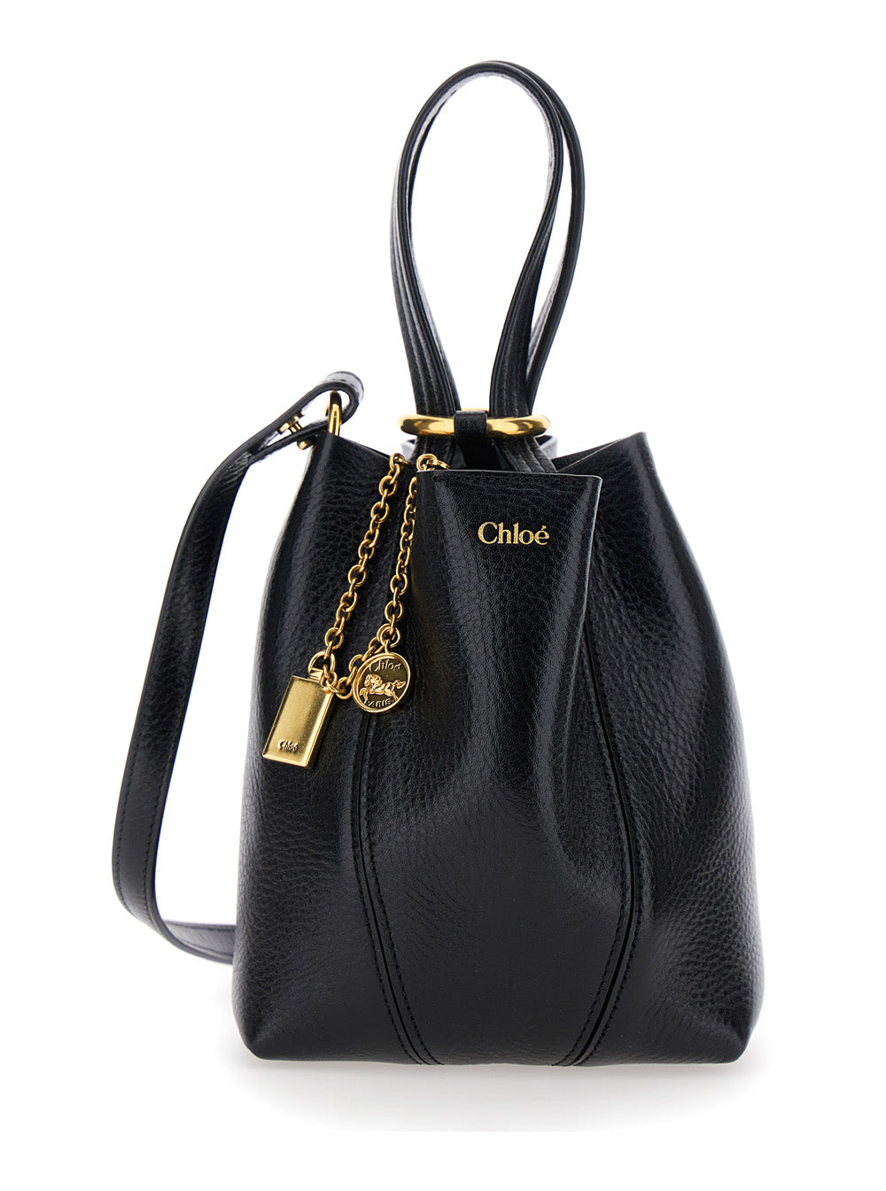 Chloé Shoulder Bag — Black Leather