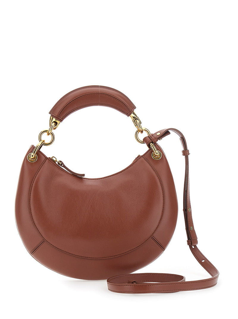 Chloé Lambskin Shoulder Bag — Brown