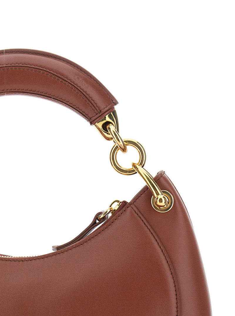 Chloé Lambskin Shoulder Bag — Brown