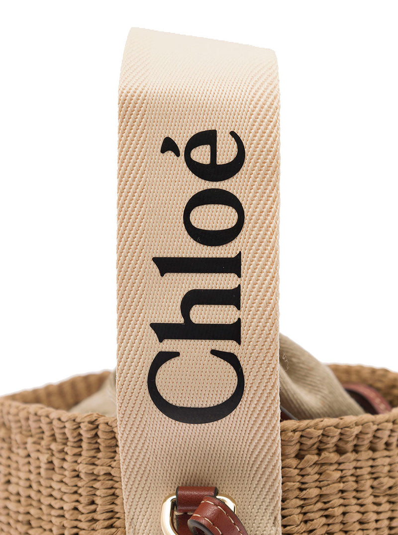 Chloé Woody Shoulder Bag — Beige Paper