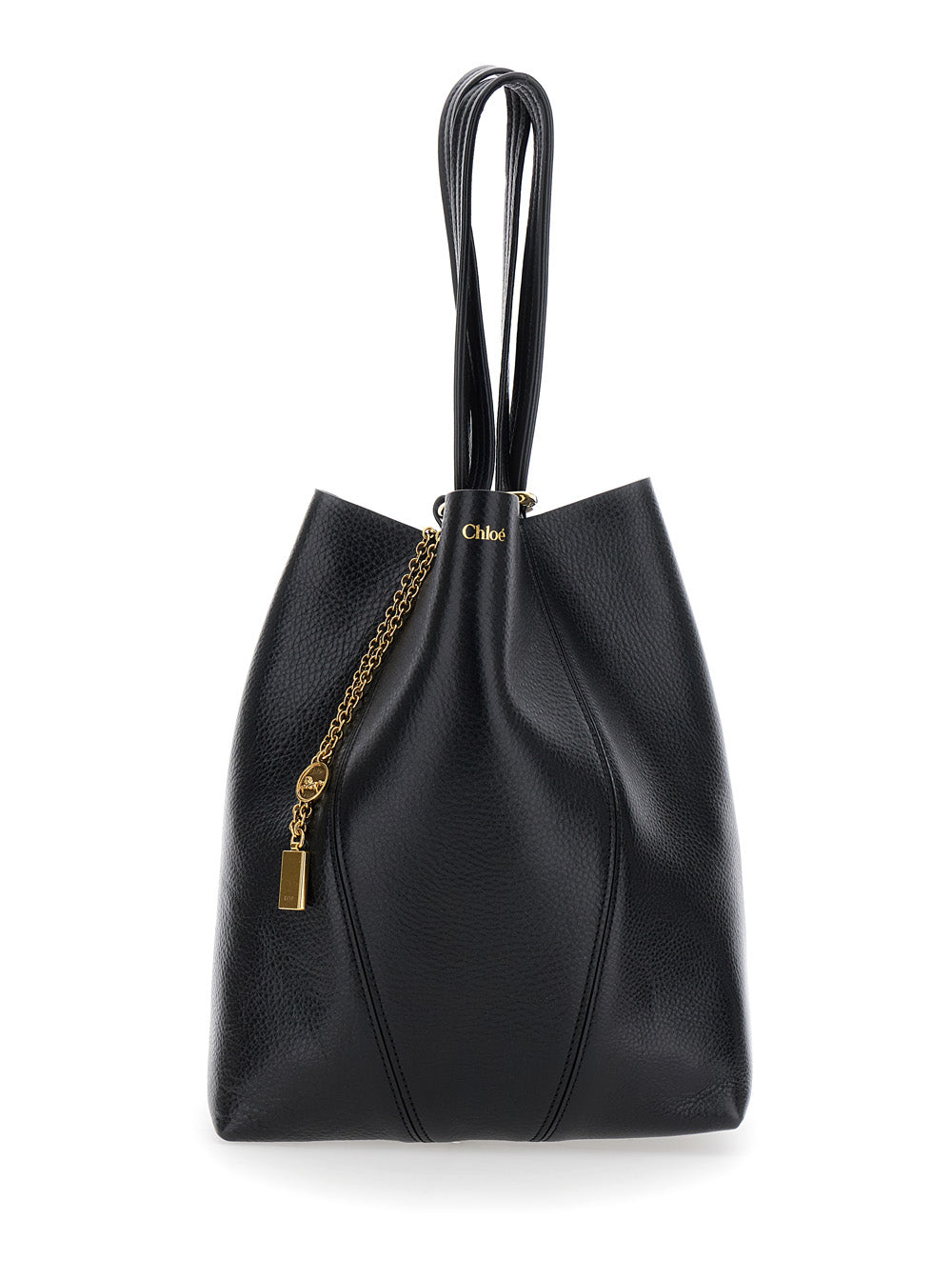 Chloé Shoulder Bag — Black Leather