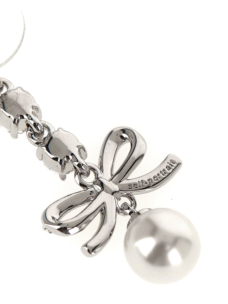 Self-Portrait Earrings — Silver