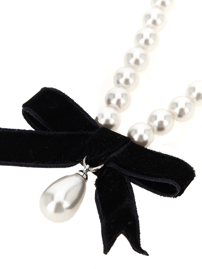 Self-Portrait Necklace — White Synthetic Pearls Necklaces