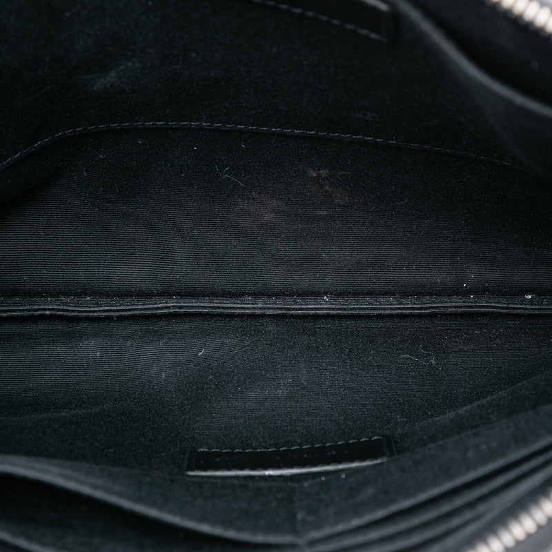 Croc Embossed Leather Monogram Document Holder - Image 4