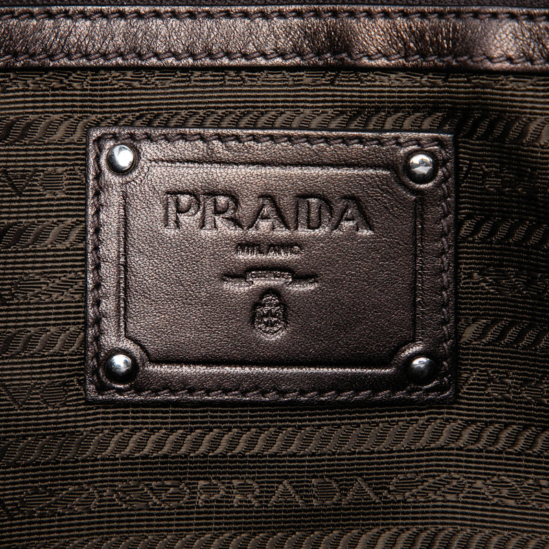 Metallic Nappa Mordore Ruffle Tote - Image 5