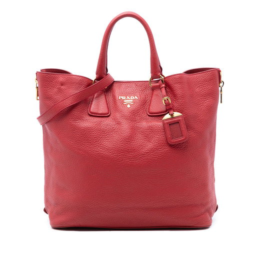 Vitello Daino Side Zip Shopper Tote - Image 1