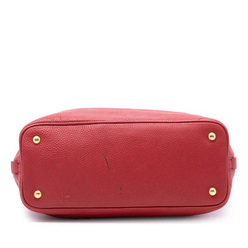 Vitello Daino Side Zip Shopper Tote - Image 3