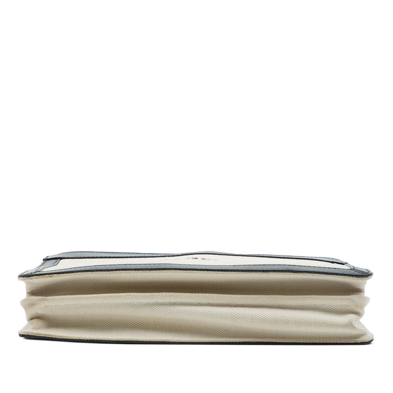 Canvas Navy Pochette Crossbody - Image 3