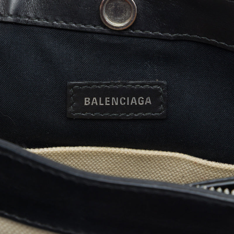 Canvas Navy Pochette Crossbody - Image 5