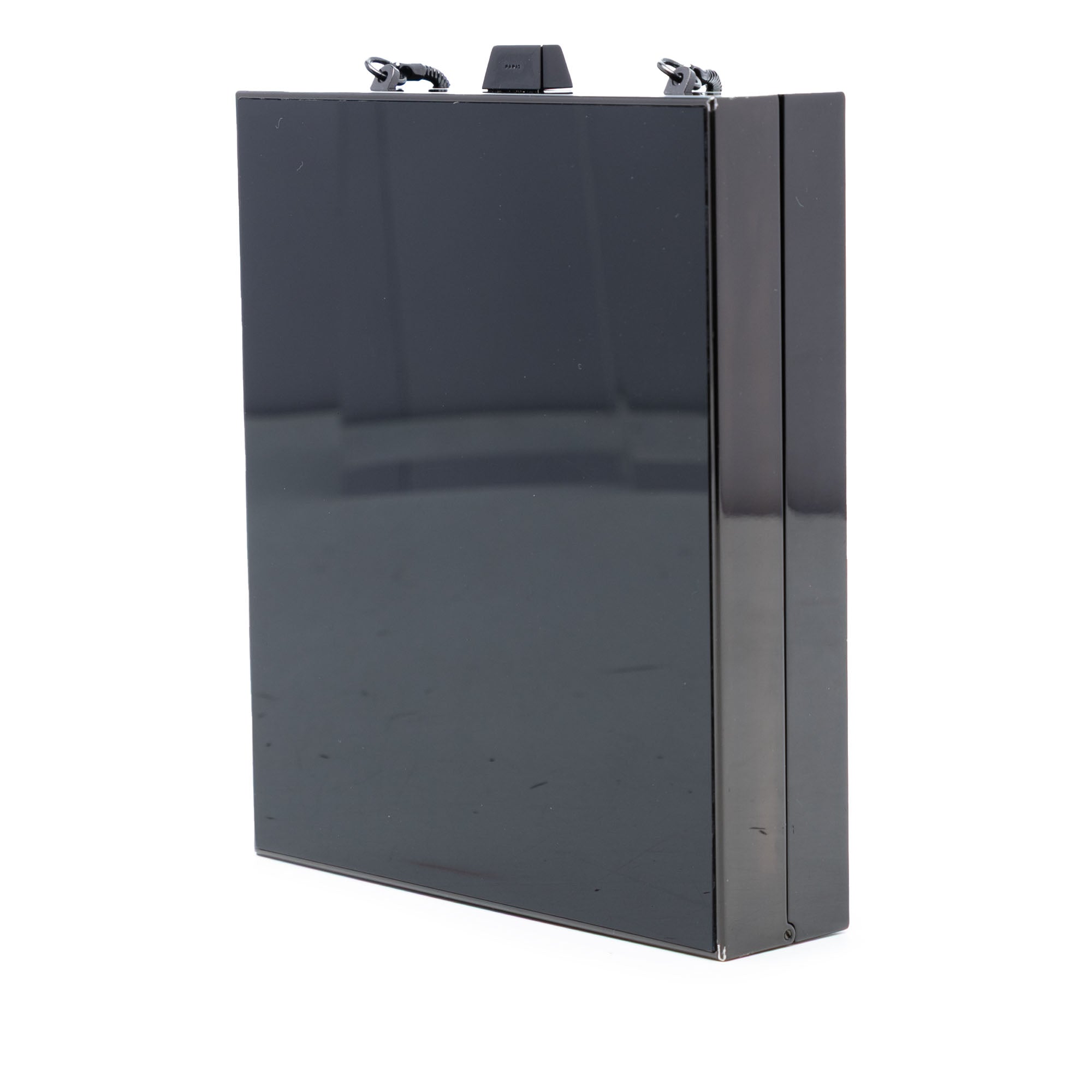 Acrylic Tuxedo Box Clutch on Chain - Image 2