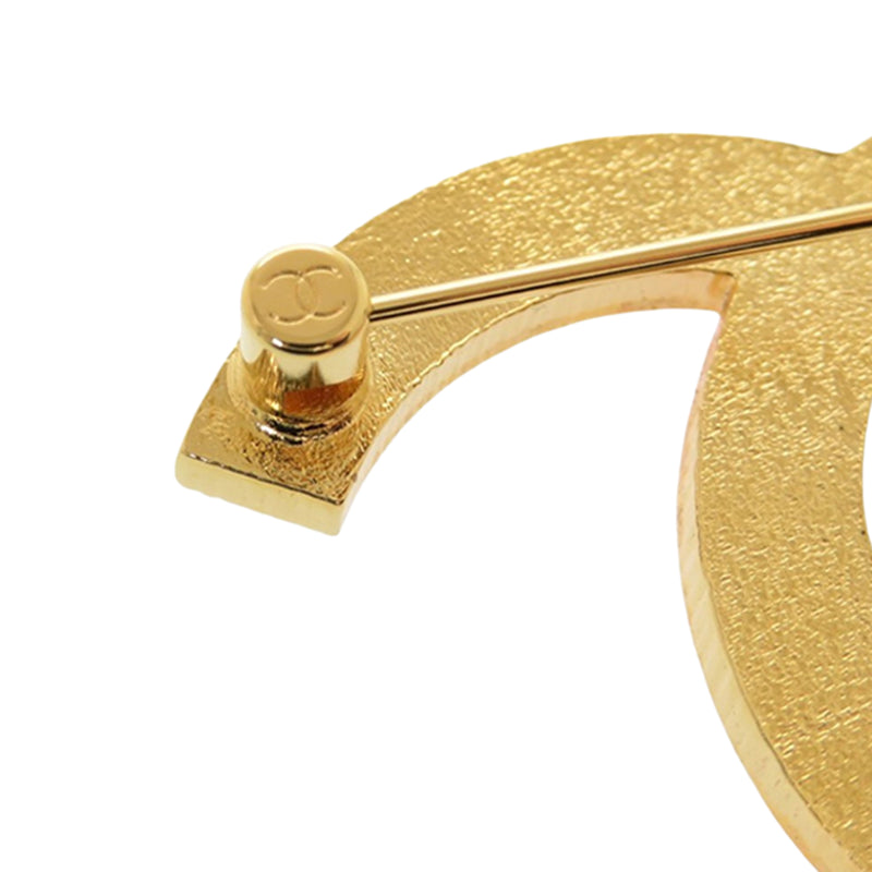 CC Gold Plated Enamel Bicolor Pin Brooch - Image 4